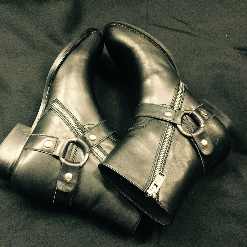 Men Formal Wear With Boots - الرجال جلد طبيعي اليدوية بوتيك إسفين