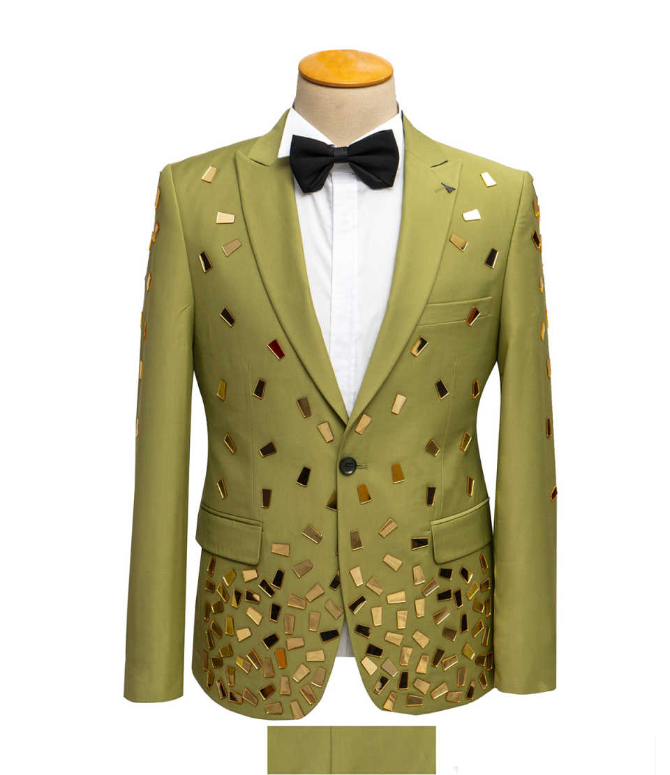 بدلة رجالية رسمية مرصعة بالألم - مراجعة Men Formal Wear Modern وسعره