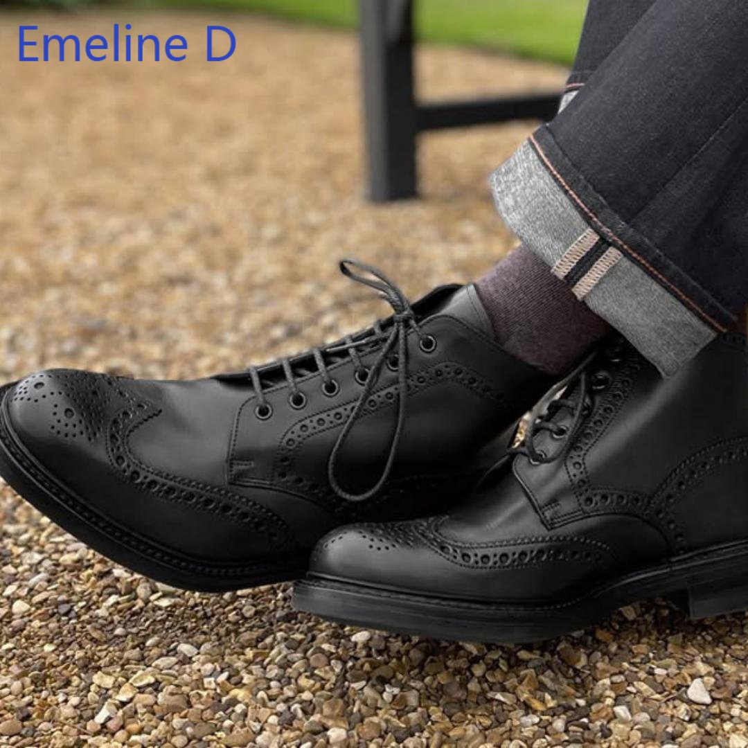 أحذية رجالية بروغ بطول الكاحل  - مراجعة Formal Men Daily Wear Footwear وسعره